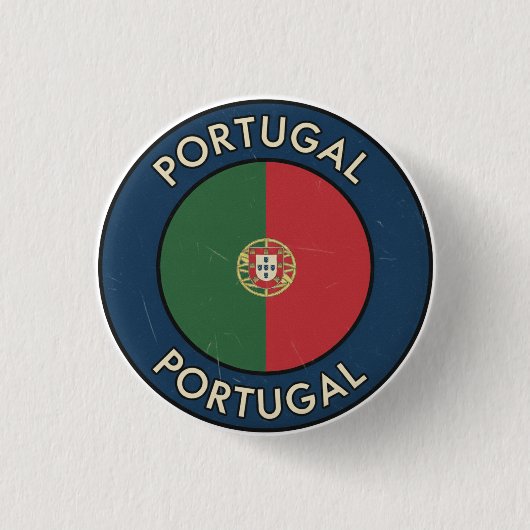 Portugal Ronde Button 3,2 Cm (Voorkant)