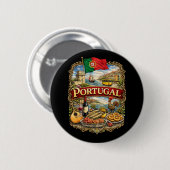 Portugal Ronde Button 5,7 Cm (Voorkant /achterkant)