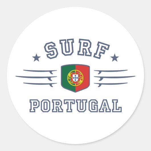 Portugal Ronde Sticker (Voorkant)