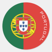 portugal ronde sticker (Voorkant)