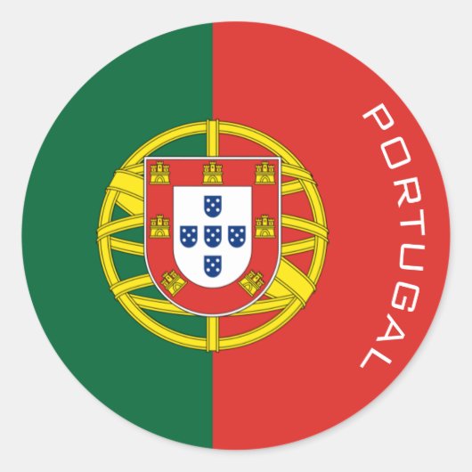 portugal ronde sticker (Voorkant)