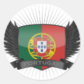 PORTUGAL RONDE STICKER (Voorkant)