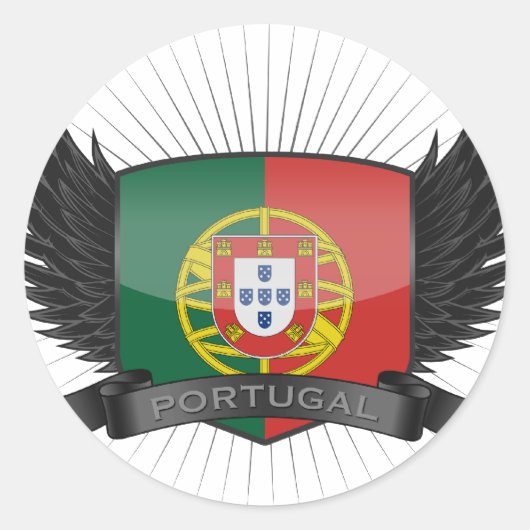 PORTUGAL RONDE STICKER (Voorkant)
