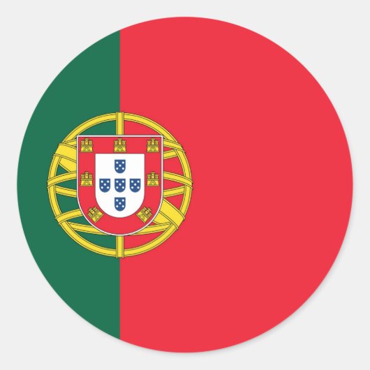 PORTUGAL RONDE STICKER (Voorkant)