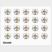 Portugal Ronde Sticker (Vel)