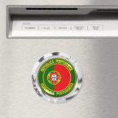Portugal Round Emblem Magneet (Insitu (Vaatwasser))