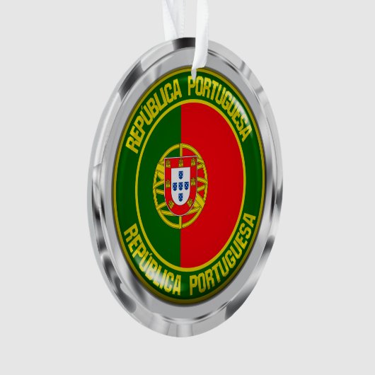 Portugal Round Emblem Ornament (voorkant)