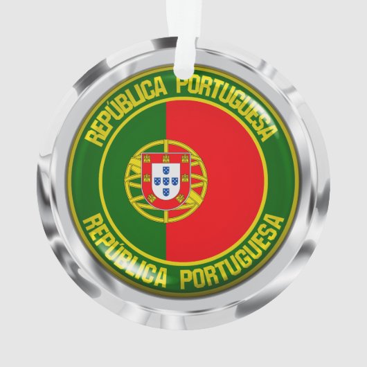 Portugal Round Emblem Ornament (achterkant)