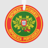 Portugal Round Emblem Ornament (achterkant)