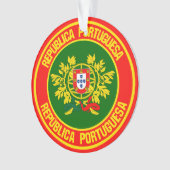 Portugal Round Emblem Ornament (voorkant)