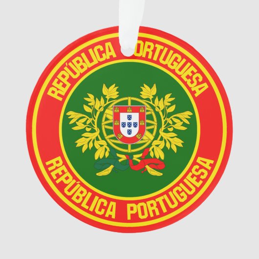 Portugal Round Emblem Ornament (voorkant)