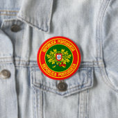 Portugal Round Emblem Ronde Button 7,6 Cm (In situ)