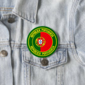 Portugal Round Emblem Ronde Button 7,6 Cm (In situ)