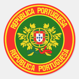 Portugal Round Emblem Ronde Sticker