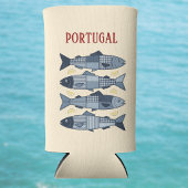 Portugal Sardines Patchwork Uitzicht Kust Algarve Seltzer Blikjeskoeler