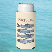 Portugal Sardines Patchwork Uitzicht Kust Algarve Seltzer Blikjeskoeler