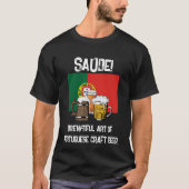 PORTUGAL Saúde! Proost op Brewtiful Beer T-shirt (Voorkant)
