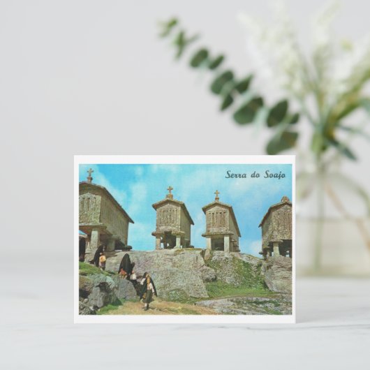  Portugal, Serra do Soaja, begraafplaats, Briefkaart (Staand voorkant)