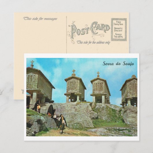  Portugal, Serra do Soaja, begraafplaats, Briefkaart (Voorkant / Achterkant)