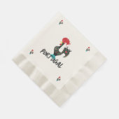 Portugal servies, kleurrijke Barcelos haan Servet (Hoek)