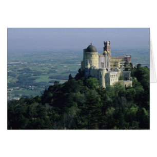 Portugal, Sintra, Pena Palace, bovenop Serra da