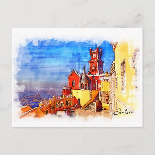 Portugal, Sintra, Pena Palace Briefkaart (Voorkant)