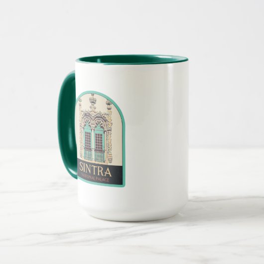 Portugal Sintra, typisch venster Mok (Voorkant links)