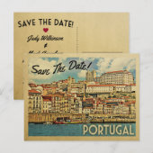 Portugal slaat de Douro op Aankondigingskaart (Voorkant / Achterkant)