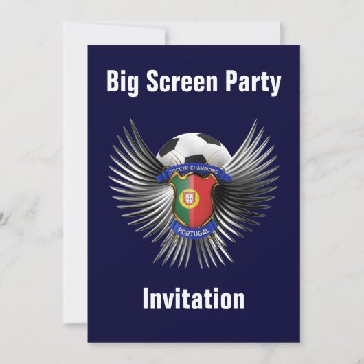 Portugal Soccer Champions Kaart (Voorkant)