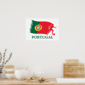 Portugal Soccer Flag Poster (Keuken)