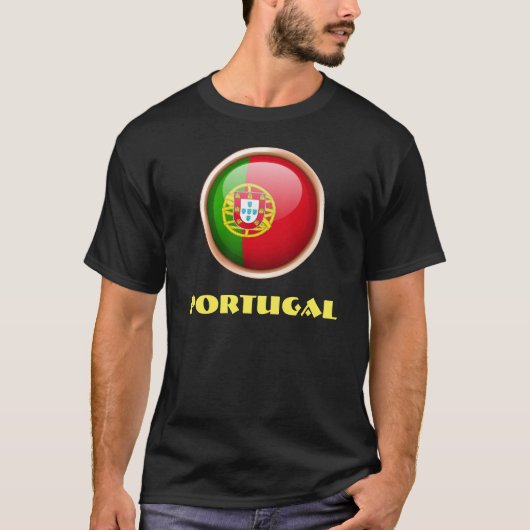 PORTUGAL Speciaal  Zwart T-shirt (Voorkant)