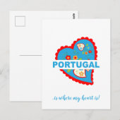 Portugal stal mijn hart briefkaart (Voorkant / Achterkant)