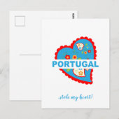 Portugal stal mijn hart briefkaart (Voorkant / Achterkant)