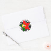 Portugal Star Ronde Sticker (Envelop)