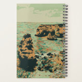 Portugal, strand van Algarve Lagoa Coast Marinha Planner (Achterkant)