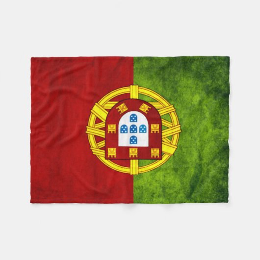 Portugal Sturban Grunge Flag Fleece Blanket (Voorkant (Horizontaal))