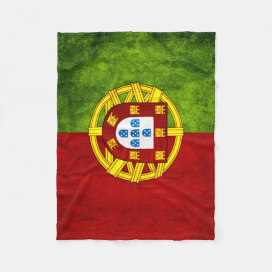 Portugal Sturban Grunge Flag Fleece Blanket (Voorkant)