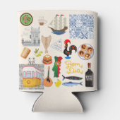 Portugal Symbolen Travel Lovers Blikjeskoeler (Achterkant)