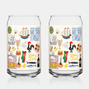 Portugal Symbolen Travel Lovers Blikvorm Glas