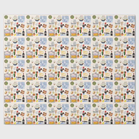 Portugal Symbolen Travel Lovers Cadeaupapier (Vlak)