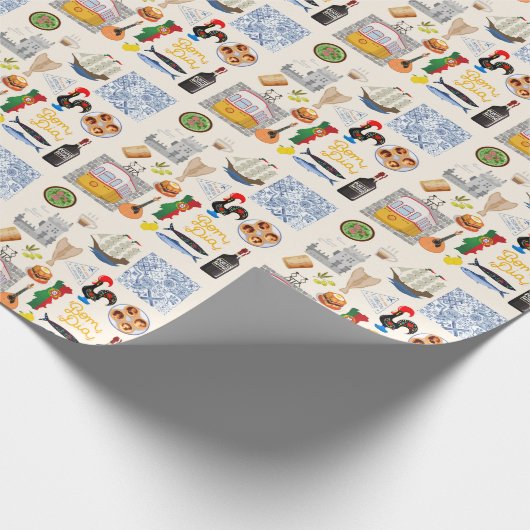 Portugal Symbolen Travel Lovers Cadeaupapier (Hoek)