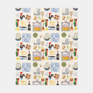 Portugal Symbolen Travel Lovers Fleece Deken