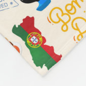 Portugal Symbolen Travel Lovers Fleece Deken (Hoek)