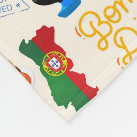 Portugal Symbolen Travel Lovers Fleece Deken (Hoek)
