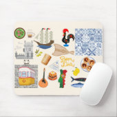 Portugal Symbolen Travel Lovers Muismat (Met muis)