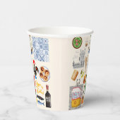 Portugal Symbolen Travel Lovers Papieren Bekers (Rechts)