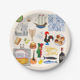 Portugal Symbolen Travel Lovers Papieren Bordje