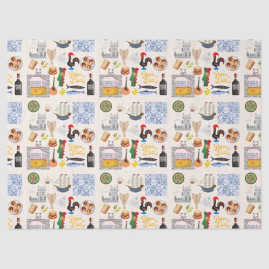 Portugal Symbolen Travel Lovers Tissuepapier (Voorkant)