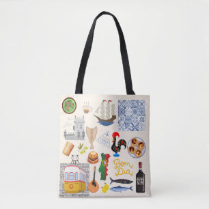 Portugal Symbolen Travel Lovers Tote Bag