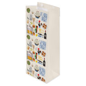 Portugal Symbolen Travel Lovers Wijn Cadeautas (Achterkant Gekanteld)